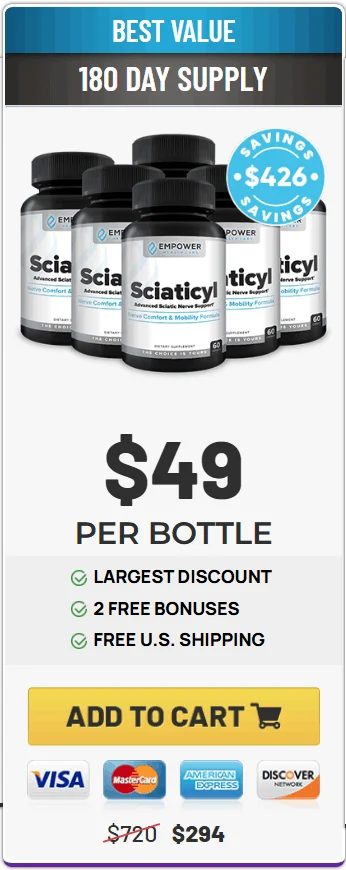 Sciaticyl order 6 bottles